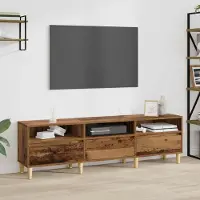Prolenta Maison Exclusive - Meubles TV, dimensions 150 x 30 x 45 cm, en bois massif recyclé