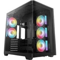 DeepCool CG590U 5F, tour, PC, noir, ITX, micro ATX, ATX, acrylonitrile-butadiène-styrène (ABS), SPCC, verre trempé, multi