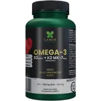 Lanco Nutritions Nutritions Oméga-3 + D3 + K2 MK-7, 60 gélules