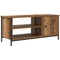 Syfax Meuble TV Bois Ancien 100 x 40 x 45 cm Bois d'ingénierie