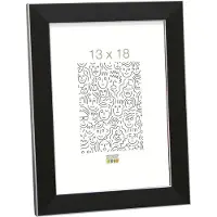 Deknudt Cadre photo noir avec bordure argentée 20x20 S41VK2