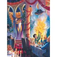 New York Puzzle Company - Puzzle Harry Potter : Noël à Poudlard, 1 000 pièces