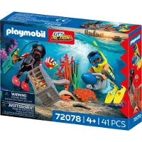 Playmobil Jeu De Construction Police Diver With Treasure