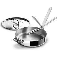 Joseph Joseph Sauteuse avec couvercle Space Steel 28 cm Inox