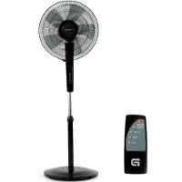 Grunkel -Ventilateur de pie 50w réglable 3 vitesses w/ Timer noir