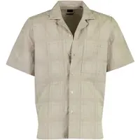 BOSS pour homme. 50559322 Chemise beige Rayer (XL), Casuel, Coton, Manche courte