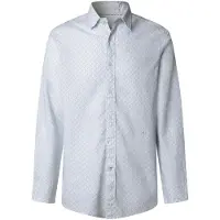 Pepe Jeans pour homme. PM3091199 Chemise bleue de Portland (XL), Casuel, Lin, Manche longue