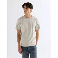 Wrangler Solid Short Sleeve T-shirt Beige L Homme
