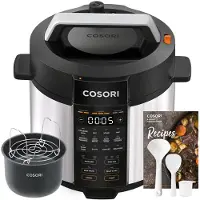 Cosori Multicuiseur Pressure Cooker Chef Edition KOSP0024EUN 1100 W Noir et Argent