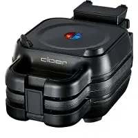 Cloer CLO Waffelkucheneisen 6150, Gaufrier, Noir