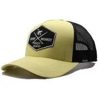 Surf Monkey Casquette de sport jaune clair