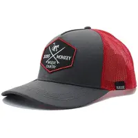 Surf Monkey Casquette de sport rouge foncé