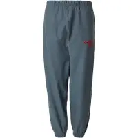 Calvin Klein Pantalon 'Logo Embroidery Cuffed' bleu fumé / rouge