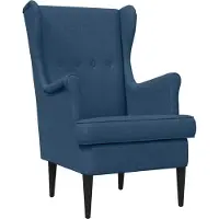 vidaXL fauteuil Bleu tissu