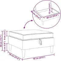 vidaXL Canapé avec rangement, en tissu