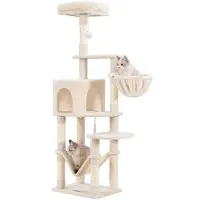 OEM Azomor : un arbre à chat stable et polyvalent avec hamac et plate-forme pour chats