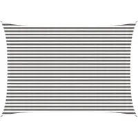 vidaXL Voile D'ombre Gris Clair Et Blanc 3,5 X 5 M Hdpe