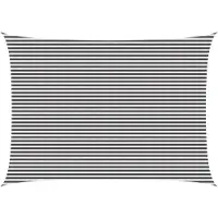 vidaXL Voile D'ombre Anthracite Et Blanc 5 X 7 M Hdpe