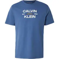 Calvin Klein T-Shirt 'Logo Graphic' bleu roi / noir / blanc