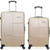 BlueStar - Lot de 2 - Valise grand format et valise weekend MIAMI