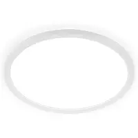Briloner Plafonnier LED IP44 Protection contre les projections d'eau Ø29x3cm rond 18W, 2400lm, 4000K blanc neutre rétroéclairage blanc - Plafonnier salle de bain cuisine