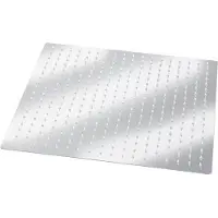 OEM Pomme de douche à effet pluie en acier inoxydable 50 x 50 cm - Économique en eau et en énergie - Robinetterie encastrée pour salle de bains - Couleur argent.