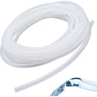 Markenlos Allecto Premium - Tuyau en silicone transparent très élastique 4mm x 6mm - 5 mètres - Haute température - Qualité alimentaire - Tuyau en PVC - Transfert de liquide - Alimentation par pompe