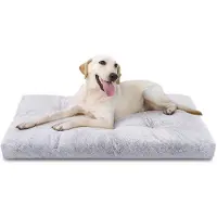 Famanu Lit pour chien en peluche de haute qualité avec base antidérapante, taille XL, 110 x 73 x 10 cm, lavable, ultra-doux et moelleux.