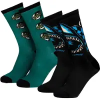 Santa Cruz Shark Trip Socks 2 Pairs Vert,Noir EU 42-45