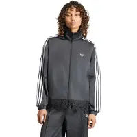 Adidas Originals Satin Lace Firebird Loose Full Zip Sweatshirt Noir S Femme