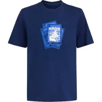 Adidas Loose Firebird Short Sleeve T-shirt Bleu 15-16 Years Enfants