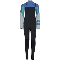 Hurley Advant 3/2 Mm Junior Long Sleeve Chest Zip Neoprene Suit Bleu 11-12 Years Enfants