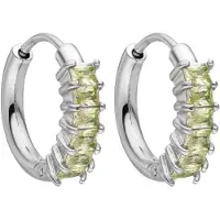 Purelei Boucles d'oreilles 'Green Love' vert gazon / argent