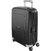 OEM Valise à roulettes en plastique, 55 cm, 34 L, noire