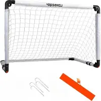 OEM But de football pour enfants - 115 cm x 80 cm - Blanc - Pliable - Intérieur/Extérieur - Jouet