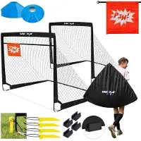 OEM Buts de football pliables - modèle léger et portable - lot de 2 - 120 x 90 x 90 cm