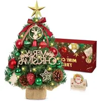 OEM Petit sapin de Noël - Rouge et vert