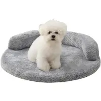 OEM Lit rond pour chien en laine - Diamètre 60 cm, lavable et isolant