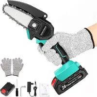 OEM Mini-tronçonneuse électrique - Mini-tronçonneuse à main sans fil - Sculpture rapide - Idéale pour le jardinage