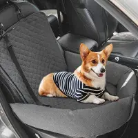 OEM Lit pour chien 2-en-1 et cage de transport avec ceinture de sécurité - Lit pour chien à la maison et en voiture