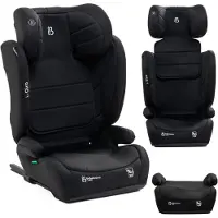 Bebelissimo - i- Giro - 2in1 siège enfant 100-150 cm -ISOFIX i-Size Standard - SPS protection contre les chocs latéraux - black
