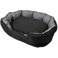 OEM Lit pour chien XL imperméable avec coussin - Couverture en tissu Oxford lavable - Banquette de couchage confortable pour grands chiens