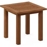 Famanu Table d'extérieur en bois - 1 pièce - pierre naturelle - bois de chêne