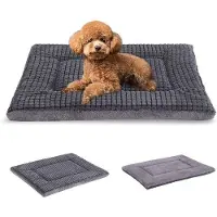OEM Lit orthopédique pour chien, coussin lavable, tapis moelleux, lit réversible moelleux et chaud pour chiens de petite, moyenne et grande taille, XH079, 60 x 45 x 4 cm, gris clair