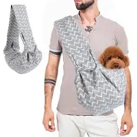 OEM Sac de transport pour chien pour les randonnées et les activités de plein air, jusqu'à 75 kg (rayures grises)