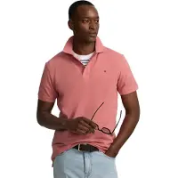Silbon pour homme. S261011005100 Polo classique corail uni (S), Casuel, Coton, Manche courte