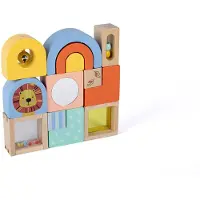 Eurekakids Wooden Sensory Blocks Multicolore Enfants