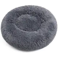 OEM Lit pour chien, lit lavable, lit pour deux chiens, pour chiens de grande, moyenne et petite taille, 50 cm, gris foncé.