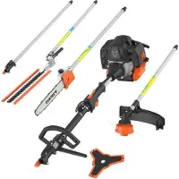 OEM Outil multifonction à essence 5-faciliteiten - Puissant moteur 52 cm³ de 3 CV avec sécateur arrière, système de perçage pour chevilles et foret à chevilles