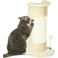 OEM Arbre à chat pour petits chats - 58 cm de haut, avec griffes et peluche douce
